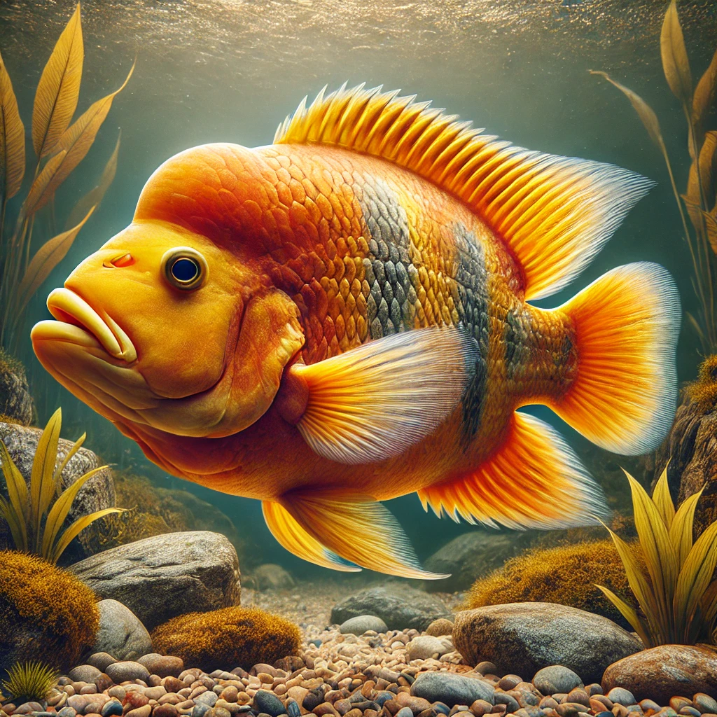 Cichlasoma citrinellum rød djævel