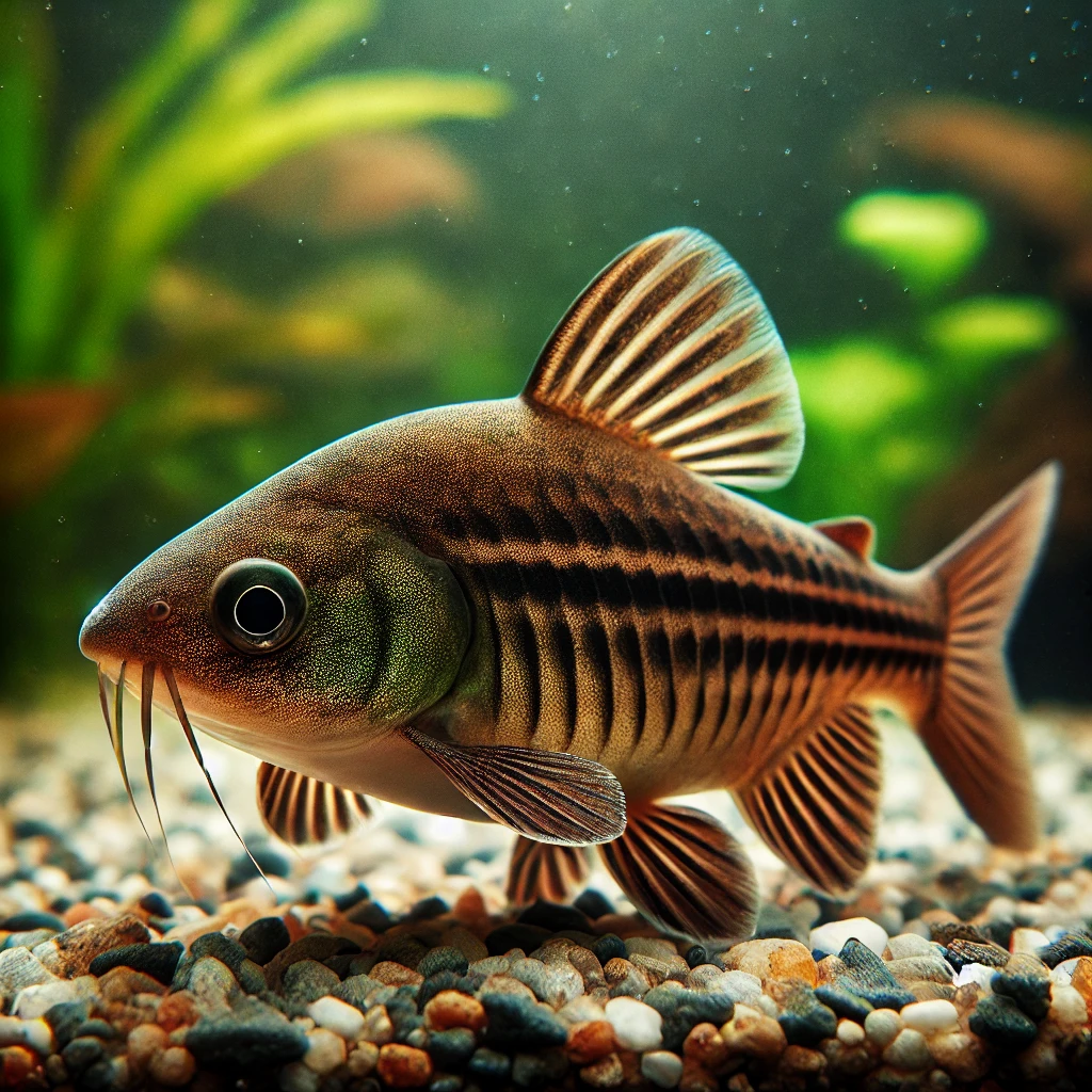 Corydoras aeneus Metalliske Corydoras