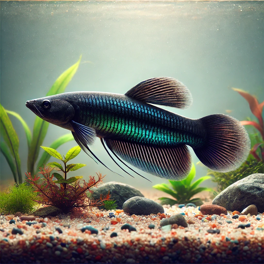 Cynolebias nigripinnis Argentinsk perle med sorte finner