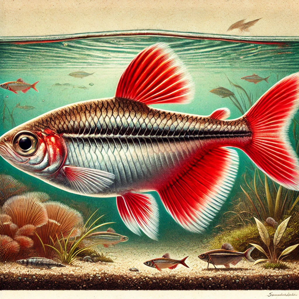 Hyphessobrycon flammeus Roo Tetra fra Rio