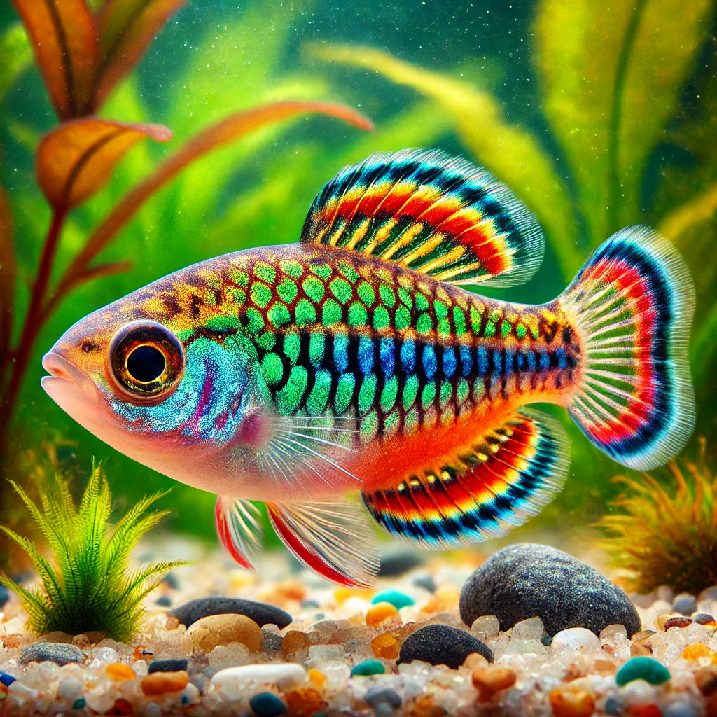 Laetacara curviceps (Standard cichlid)