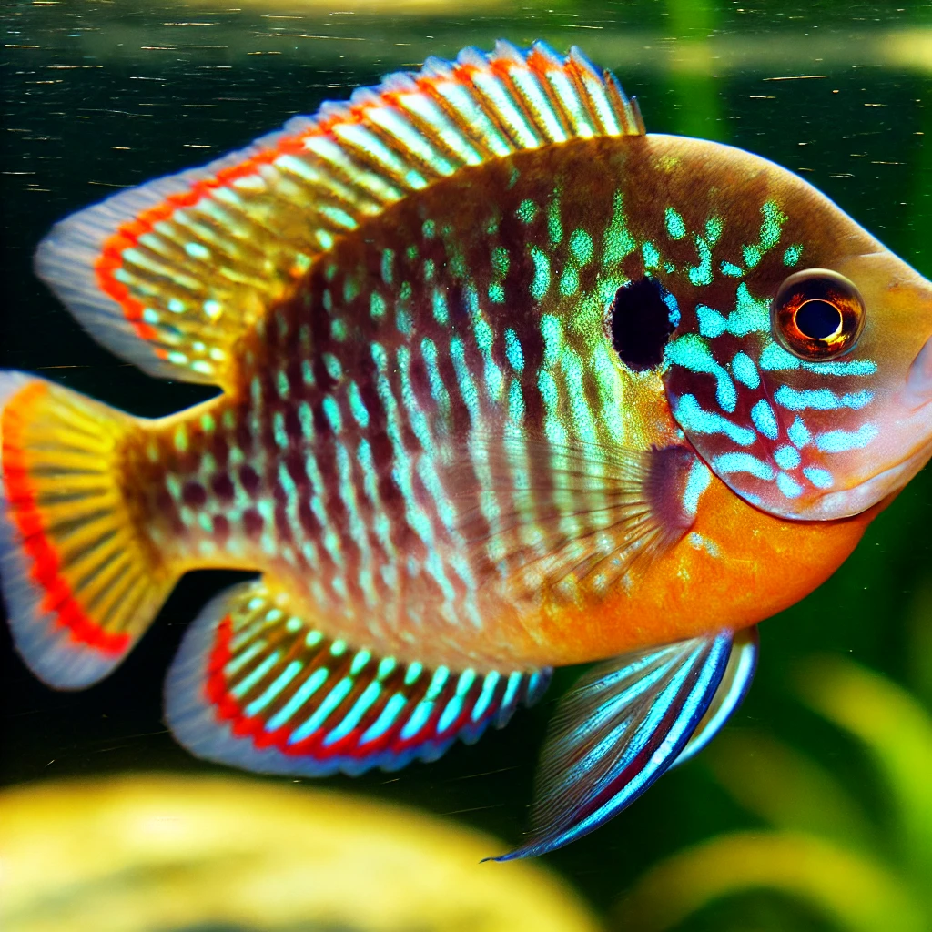 Lepomis gibbosus Solstang eller regnbue p...