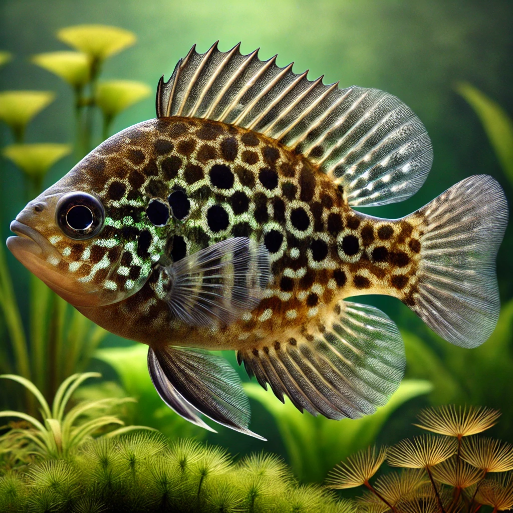 Lepomis punctatus Punkt solstang