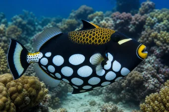 Balistoides conspicillum (Ballist Clown)