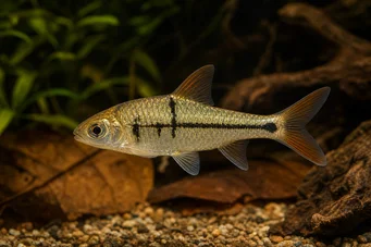 Barbus lateristriga (Skægget)