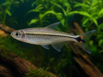 Hemigrammopetersius caudalis (Congo Tetra med gul)