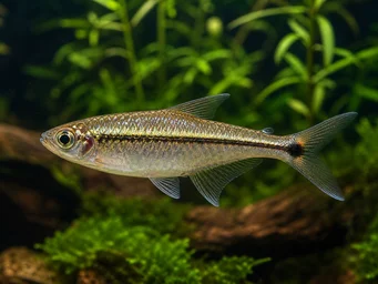 Hemigrammopetersius pulcher Afrikansk tetrafødt