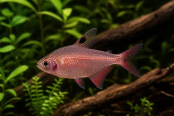 Hyphessobrycon rosaceus (Pink Tetra)