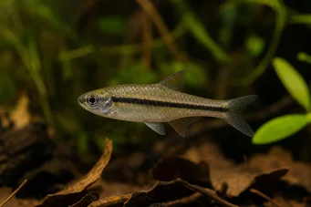 Nannaethiops unitaeniatus (Afrikansk tetra på en linje)