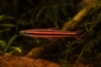 Nannostomus mortenthaleri (Coral Red Pencilfish)