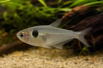 Phenacogaster megalostictus (Stor pletglas tetra)