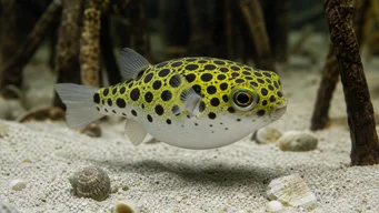 Tetraodon nigroviridis (Green Tetrodon)