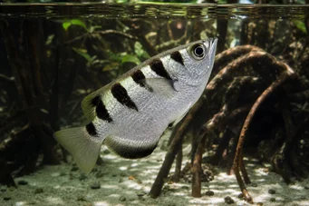 Toxotes chatareus (Fisk-beruset)