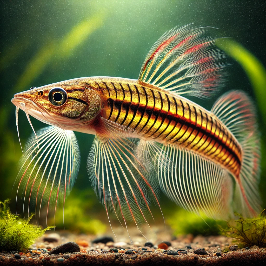 Nannostomus eques Rørformet mund -til -mo...